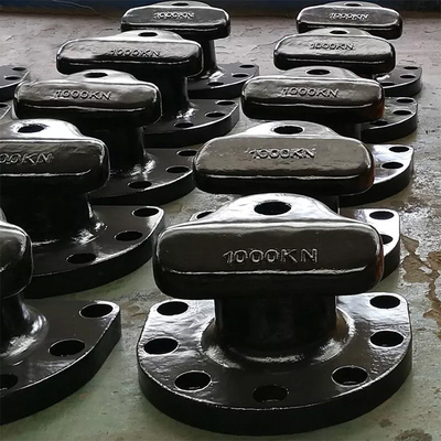เหล็กหล่อ QT450 Tee Head Bollard 2000KN สำหรับเรือ ISO9001