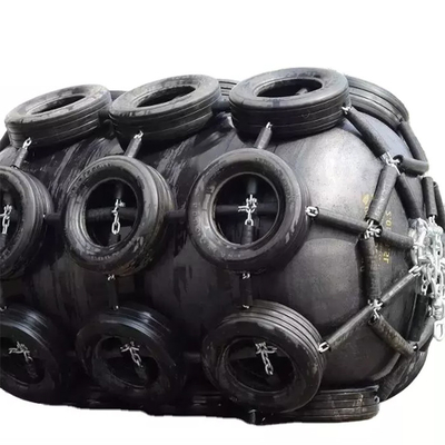ISO17357 Yokohama Marine Fenders พร้อมยางเครื่องบินสำหรับการดำเนินงาน STS