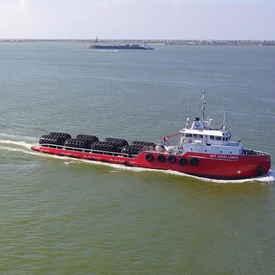 ISO17357 ยางกันกระแทกมาตรฐาน Yokohama Marine 50kPa Dock 3.3 * 6.5M