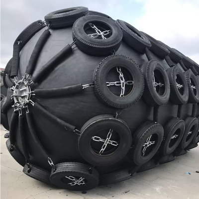 50kPa 4.5M บังโคลนยางโยโกฮาม่าพร้อมโซ่ป้องกันยางสำหรับงานหนัก Net