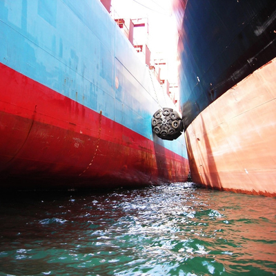 ISO17357 ยางกันกระแทกยางลมพื้นผิวเรียบ 50kPa Marine Safety