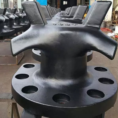 PINC มาตรฐาน Mooring Bollards เหล็กหล่อ 150 ตัน Horn Bollards
