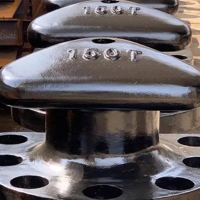 150 ตัน Mooring Bollards เหล็กหล่อเหล็ก Marine Dock Tee Head