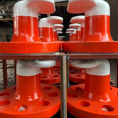 150 ตัน Mooring Bollards เหล็กหล่อเหล็ก Marine Dock Tee Head