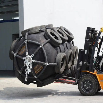 Ship Dock เรือเทียบท่า Sts Yokohama Marine Fenders พร้อมโซ่และยาง