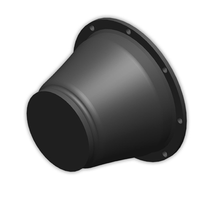 ยางธรรมชาติ 1000 มม. Super Cone Fender Abrasion Proof