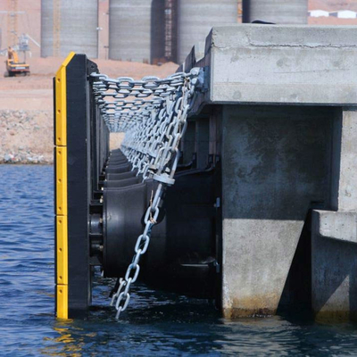ยางธรรมชาติ Spc 800mm Cone Rubber Fenders Dock Port Marine