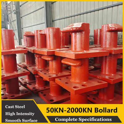 โบลาร์ดที่ติดเรือ ทนต่อการกัดกร่อนของน้ําเกลือ ทนต่อ UV ป้องกันเคลือบความแข็งแรงสูง